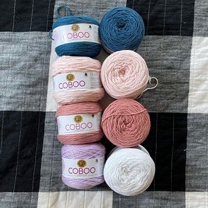 Lot of 8 Skeins of Coboo Yarn